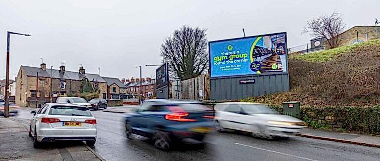 The Gym Group Victoria Medical Centre Barnsley billboard
