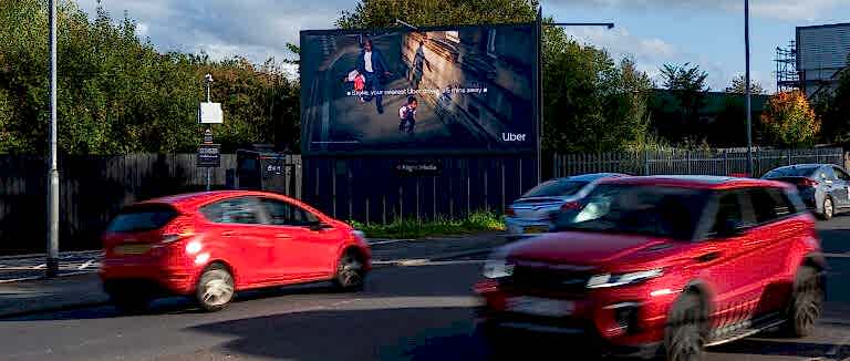 Uber advertisement D48 - Victoria Road Stoke On Trent