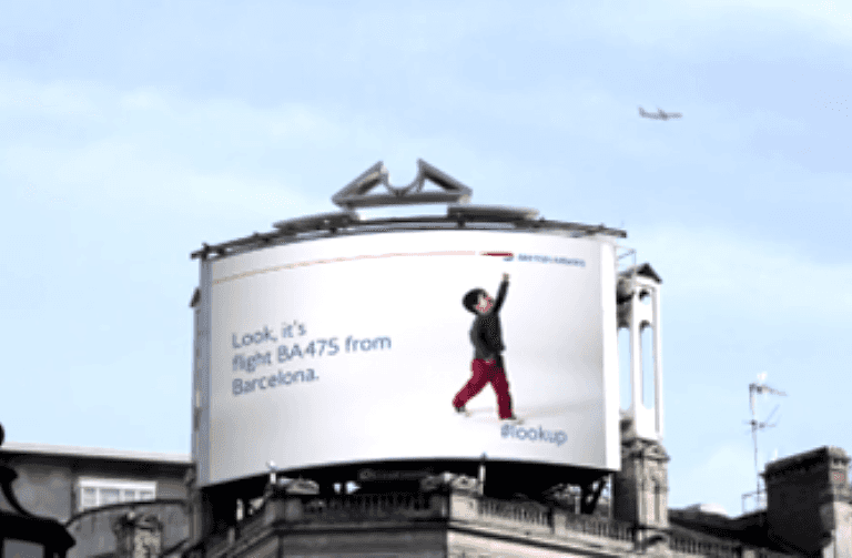 British airways interactive billboard