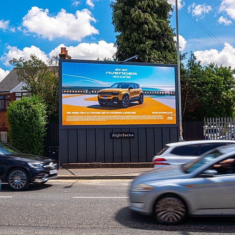 Jeep advertisement - Canterbury Kent
