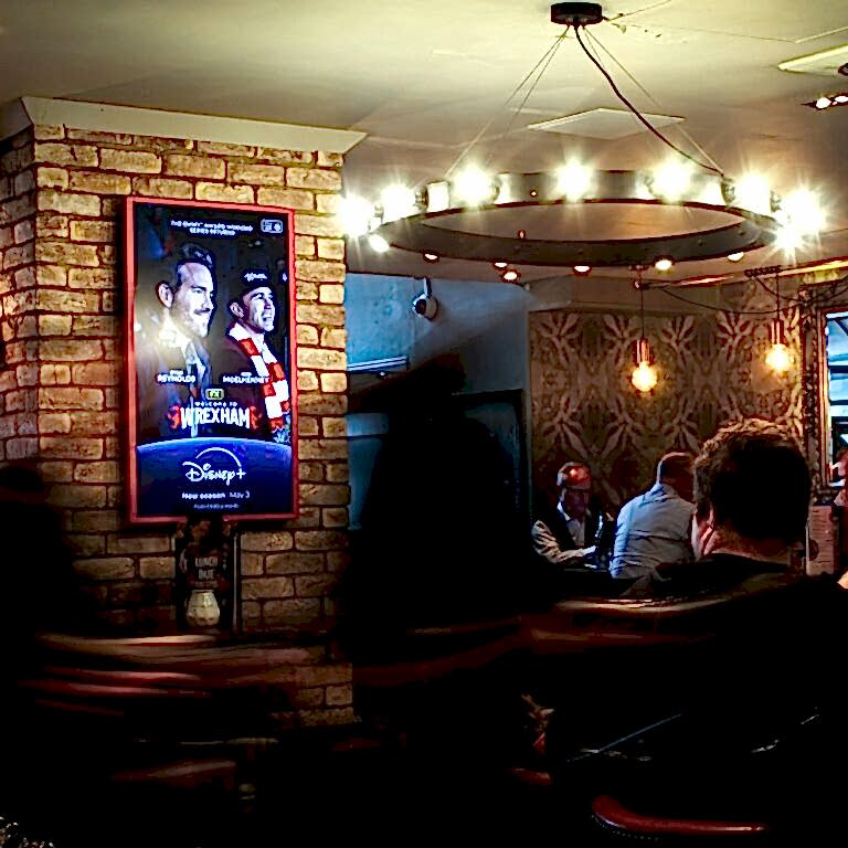 Disney+ advertisement in pub