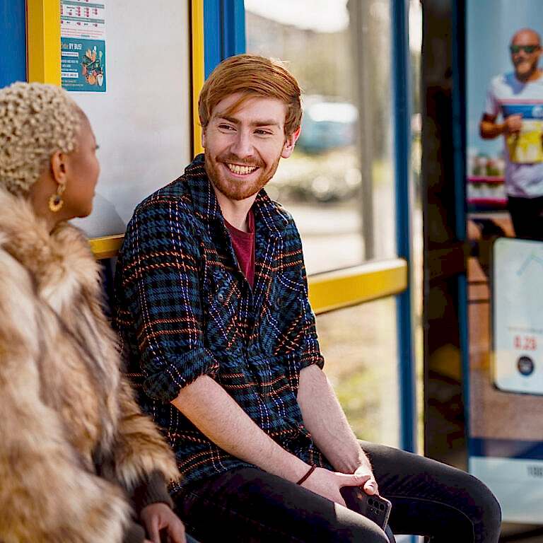 Wings for life bus shelter advertisement