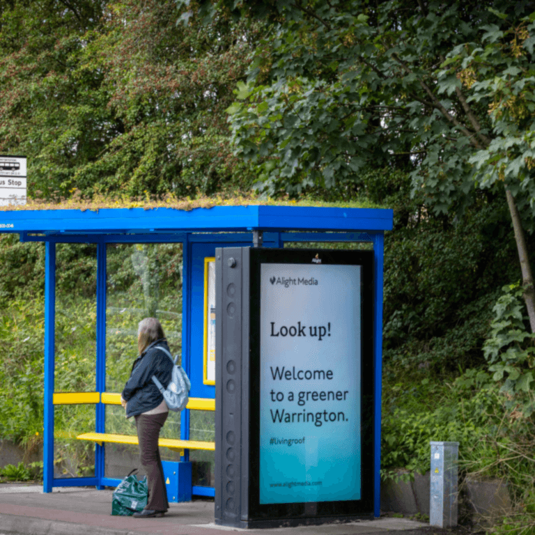 Warrington green mile bus shelter