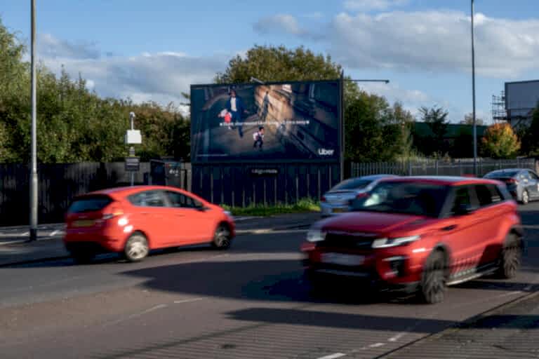Uber advertisement D48 - Victoria Road Stoke On Trent