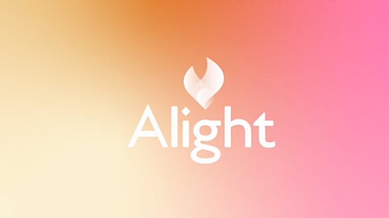 Alight logo pink and orange