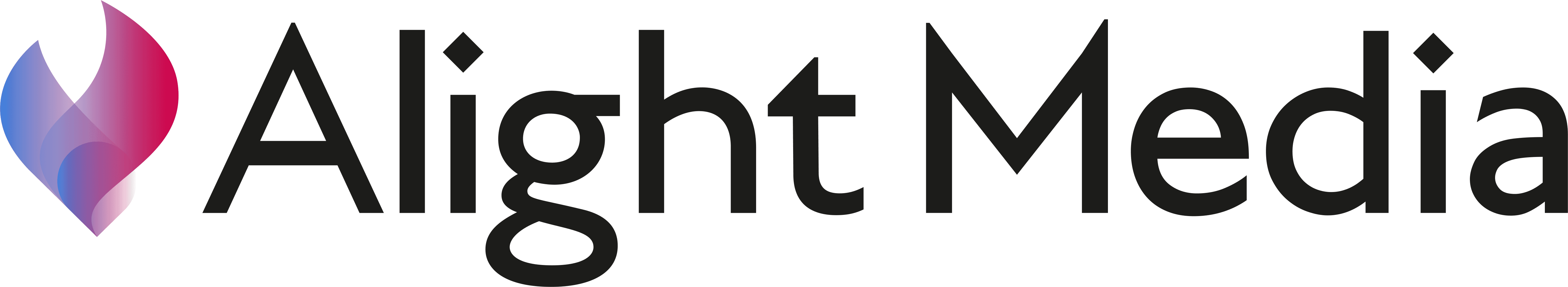 Alight Media logo black